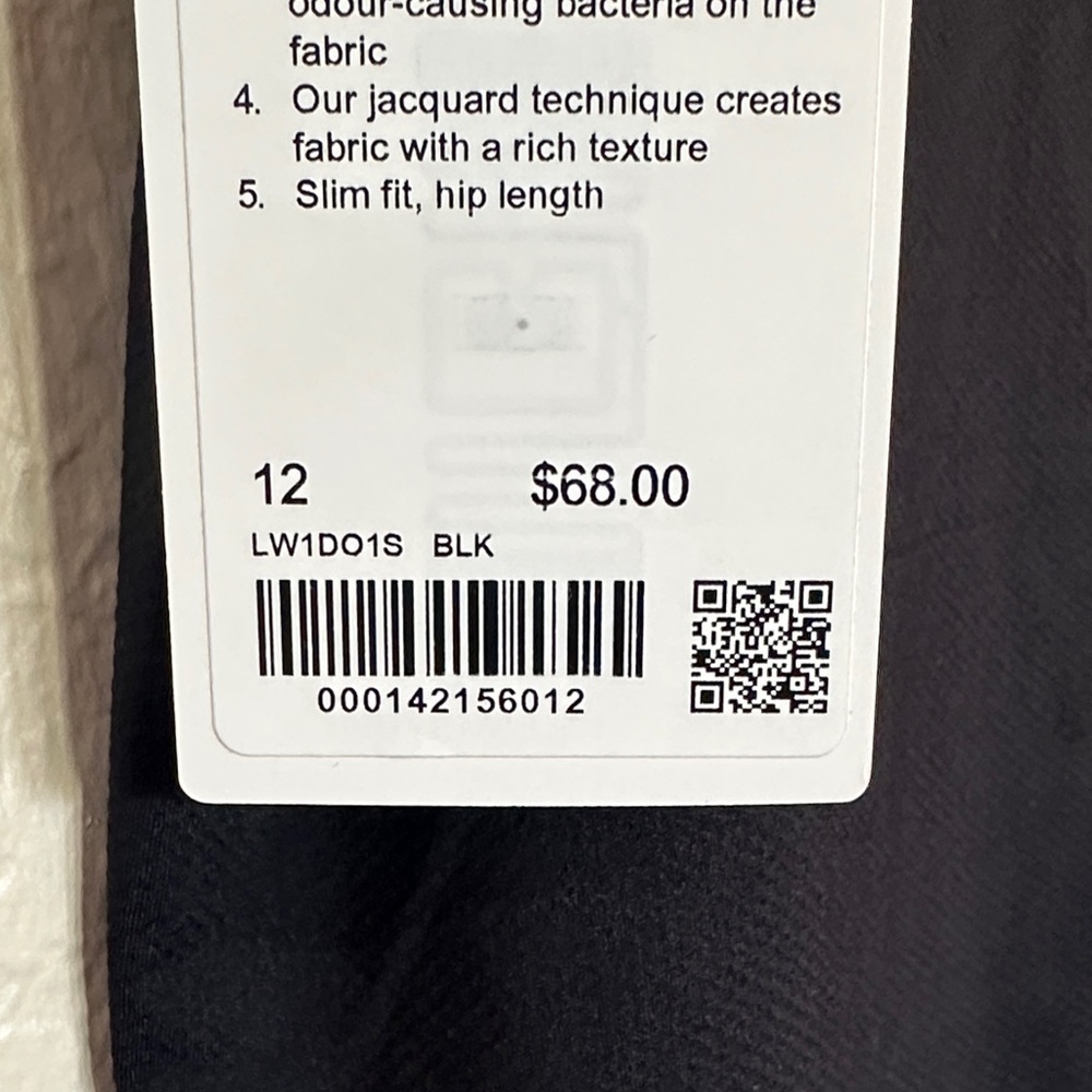 Lululemon Athletica Black Sleeveless golf polo size 12 Brand new with tags - Picture 7 of 7